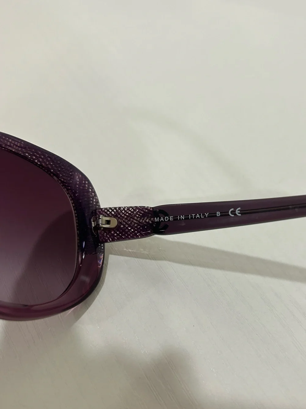 Vintage CHANEL Purple Frame Oversize Sunglasses, OS Made in Italy 5176-A